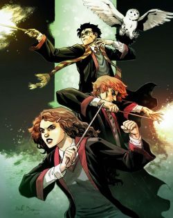 heartlesshippie:  comicbooks:  jbacardi:  Check out Reilly Brown’s Harry Potter   