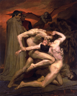 Dante And Virgil In Hell By William-Adolphe