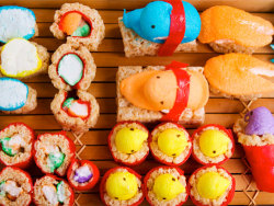 thedailywhat:   How To of the Day: Searious Eats has a neat step-by-step guide on how to craft yourself a delectable set of Peeps Sushi (or Peepshi, if you will) using a box of marshmallow Peeps, some Rice Krispies Treats, and a roll of Fruit by the Foot.