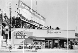 Sunset Strip Boulevard, Liquor Locker photo by Ed Ruscha, 1965