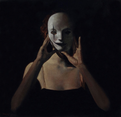 Figure with White Mask (Amelia), 2010Ray