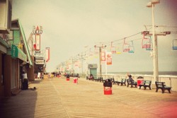 fuckyeahnj:   timmelideo:   Jersey Shore Boardwalk.     Aww, this photo made Seaside look classy :)