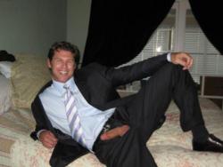 thatryguy:  xac1998:  NSFW 18+: Grrr, good looking guy in his suit. Nice smile and a tasty boner. He looks like he is up for a quicky! Like the look of the bone pulled through the fly. 