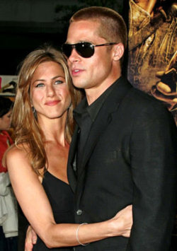 Brad Pitt and Jennifer Aniston.BECAUSE I