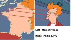 malkatz: cannotunsee:   Cannot Unsee: Phillip J. Fry from Futurama versus France (Submitted by Tumblr johnnybmorbid)  
