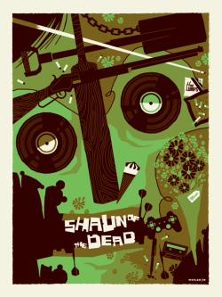 Shaun Of The Dead Poster by Tom Whalen