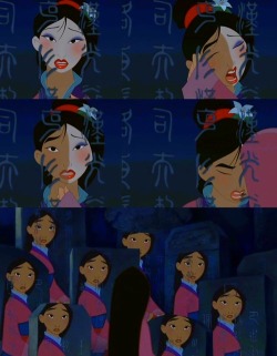 zapcrashboom:   life-isbeautiful:   mulanthewomanwarrior:   When will my reflection show who I am inside?       Mulan &lt;3 