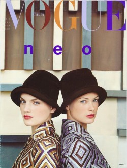 Guienevere Van Seenus &amp; Carolyn Murphy by Steven Meisel for Vogue Italia