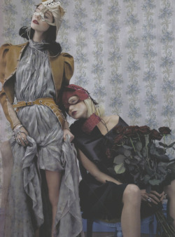 Imogen Morris Clarke And Abbey Lee Kershaw By Emma Summerton For Vogue Italia