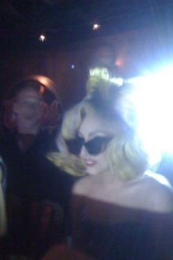 @ladygaga at Round Up Saloon last night!