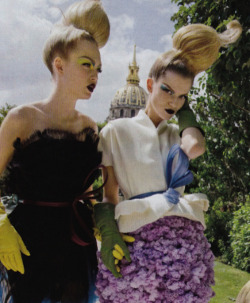 Siri Tollerod And Kasia Struss @ Christian Dior Fall 2010