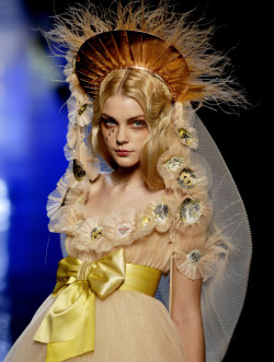 Jessica Stam at Jean Paul Gaultier Spring