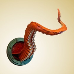 Thedailywhat:  Sick Sculpture Of The Day: “Wall Tentacle” By Etsy Seller Artakimbo.