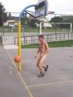 Naked basketball.