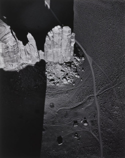 Navaho Hogan, Monument Valley, Utah photo by Marilyn Bridges, Heightened Perspectives series, 1983