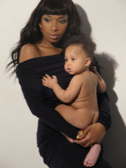 celebutots:  Jennifer Hudson &amp; David Jr Pose For Fashion Magazine October 2010  She&rsquo;s married to the really awesome, actually genuine guy that was on I Love New York, right?