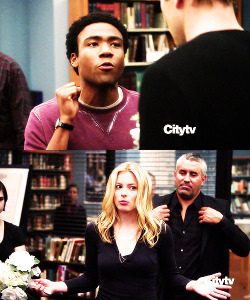 Illbethereforu:  Coopsaudrey:  Troy: Way To Hog All The Girls, Jeff. You Know, When