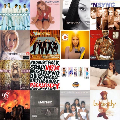 yelyahwilliams:  youthwontlastforever:  I’m rebloging these because I love and miss them all.  Who went and put all my favorite records together in one righteous collage!?!? * except for 98 Degrees. I never did like them.   YES. Totally my crap back