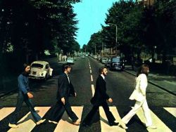 The Beatles - Abbey Road (London), August 8th, 1969, 10:30 am • Photo by Iain Macmillan