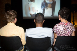 The three finalists from Bravo&rsquo;s Work Of Art watching the finale being aired at the Brooklyn Museum.  Comments/Questions?