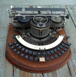 cetaceous:  1905 Hammond Model 12 Curved Keyboard Typewriter