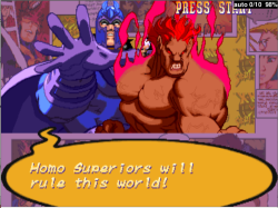 bison2winquote:  - Magneto, X-Men vs. Street Fighter (Capcom) 
