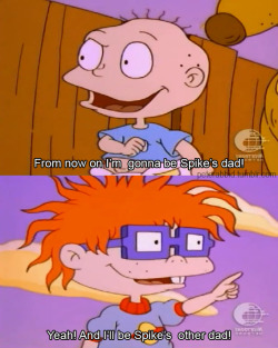 fokinglayz:  kayotics:  lacigreen:  sex positive rugrats!*The Rugrats parents allow Tommy and Chuckie to wear dresses because “they’re not just for girls”*In Betty &amp; Howard’s relationship, the gender roles are reversed.  Same in Drew &amp;