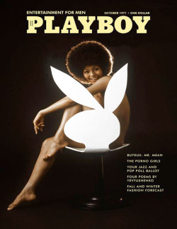 First Playboy Cover To Feature An African-American Woman!!!  Model- Darine Stern