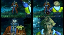 You know, the voices kinda sucked, but the ending of this game, when Tidus told Jecht he hated him? My heart was breakiiiiiiing. I love those two. But I love Auron most. Unf.