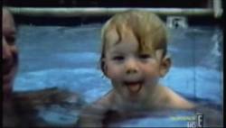 lannakrizcia:  fellintotheglitter:  WELL HELLO LITTLE ADAM. :) Wow, even as a kid he already knew the stick out tongue trick!!! ADORBS!!   oh what a cutie! &lt;3  AHHHH ADORABLE. It&rsquo;s too early.  My disdain for children is at its lowest point.