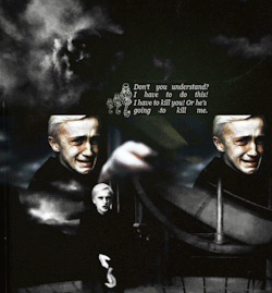  Albus Dumbledore: Draco, years ago, I knew a boy who made all the wrong choices. Please let me help you. Draco Malfoy: I don’t want your help! Don’t you understand? I have to do this! I have to kill you! Or he’s going to kill me… 