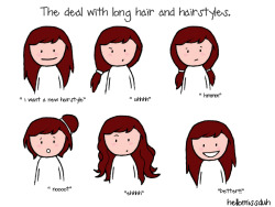 hellomissduh:  long hair and hair styles. Before