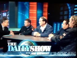thegreg:  inothernews:  Jon Stewart, doing what the Republicans who denied 9/11 first responders health benefits refused to do: meeting with 9/11 first responders.  How about this for journalism? Wow.  I tried really hard to watch this, but I&rsquo;m