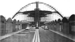 LAX Theme Building under construction photo courtesy of Richard Bradshaw, ~1960via: socalarchhistory