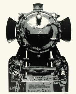Lokomotive serigraph on paper by Gerd Winner, 1971