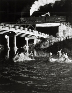 Hawksbill Creek, Swimming Hole, Luray, Virginia  photo by O. Winston Link, 1956