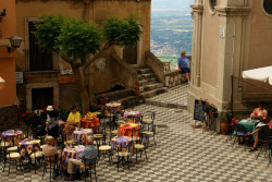 artsandletters: Lunch near Taormina, Sicily