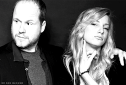 drshebloggo:  Joss Whedon and Heather Morris.  They can’t hear you over their Awesome. 