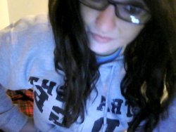 How I Look 90% Of The Time: Messy Long Hair, Glasses And My Edge Hoodie.
