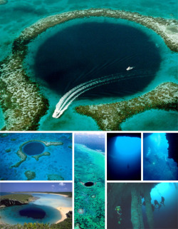 p3nisp0w3r-:  bromoerectus:  tigersmilk:   Blue Holes Blue holes are giant and sudden drops in underwater elevation that get their name from the dark and foreboding blue tone they exhibit when viewed from above in relationship to surrounding waters. They