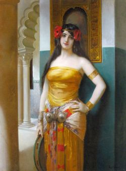 Léon François Comerre (1850 - 1934) An Arab Beauty, date unknown.  