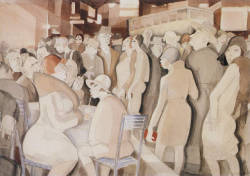 dirtylibrarianthoughts:  Jeanne Mammen, Berliner Strassenszene, 1927-1929 Mammen paints a portrait of cosmopolitan, lesbian life in Berlin before the Nazi era. At one point Berlin had over 90 lesbian bars before the Nazi Party came into power; Berlin