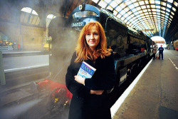 loreenat-blog:  Where the idea for Harry Potter actually came from, I really couldn’t tell you. I was traveling on a train between Manchester and London and it just popped into my head. I spent four hours thinking about what Hogwarts would be like –