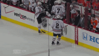 crosbyfan87:  fuckyougeno:  -goaligoski-:  OH SHAT  BLACKHAWKS OR FACEPLANT INTO THE ICE  hahaha jonny! I like how someone grabs his jersey and pulls him up…awww<3   seabrook just grabs him and acutally pulls him in hahah. this is precious.