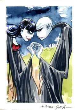 greggorysshocktheater:  Count Maxwell and Ruby from Jill Thompson’s Scary Godmother. 