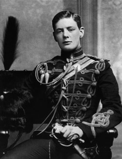  Winston Leonard Spencer Churchill at 19, in the uniform of the Fourth Queen’s Own Hussars. 