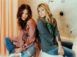 Mary Kate and Ashley Olsen.