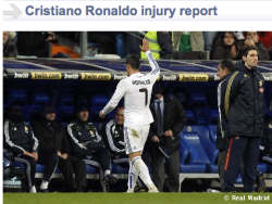 Cristiano Ronaldo has niggled his left hamstring muscles. The player&rsquo;s evolution is being monitored.