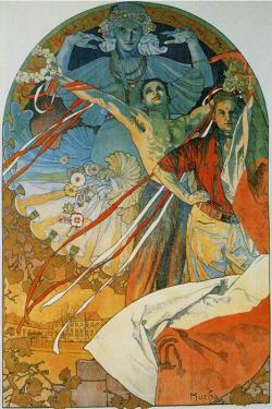 Alphonse Mucha. 8th Sokol Festival (1912). Color lithograph.