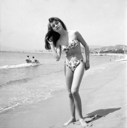 suicideblonde:  Brigitte Bardot at the Cannes Film Festival in 1955 